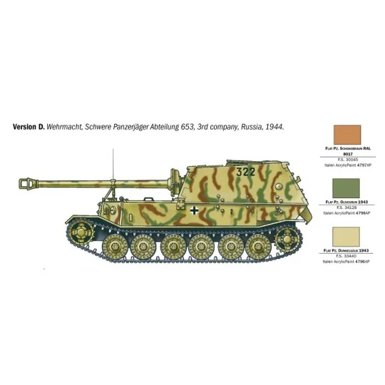 I211-Char Panzerjäger Tiger (P) Elefant 1/35 Italeri - I211