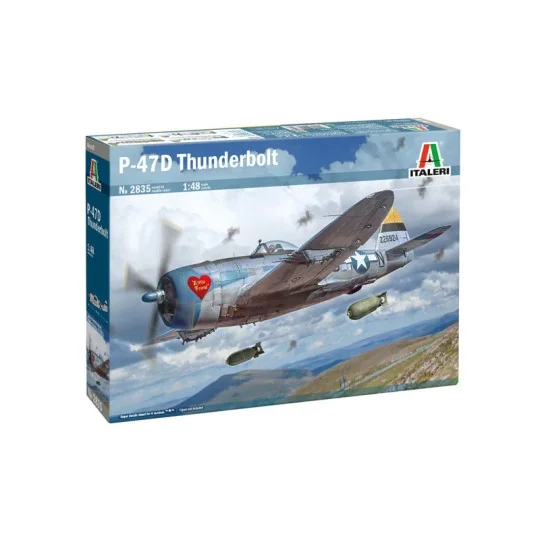 Avion P-47D Thunderbolt (Europe) 1/48 Italeri Italeri I2835 - 2 I2835-Avion P-47D Thunderbolt (Europe) 1/48 Italeri - I2835