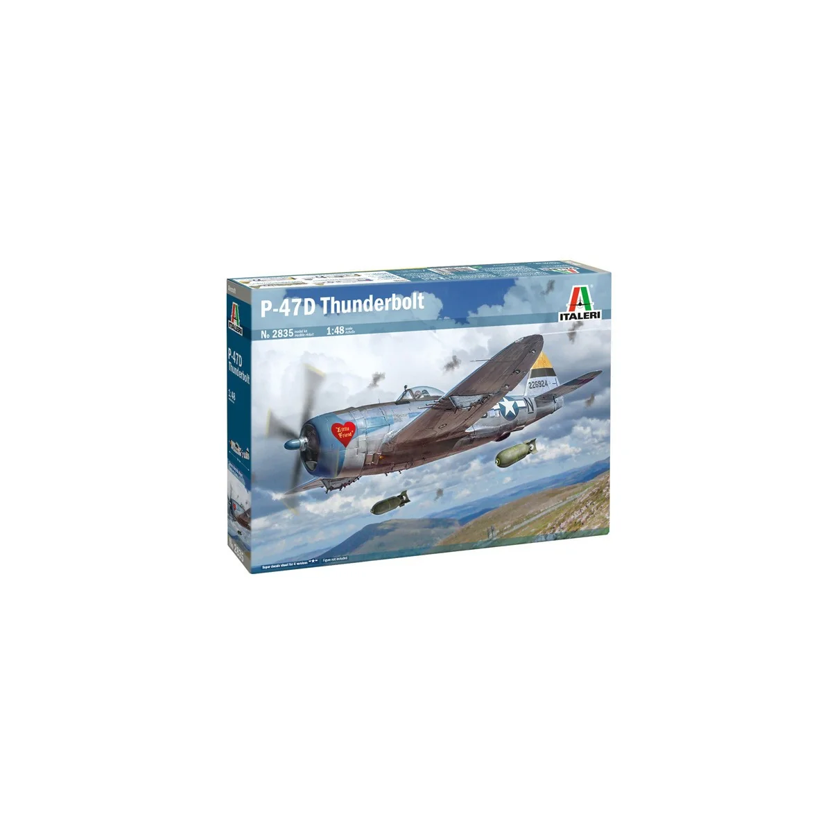 Avion P-47D Thunderbolt (Europe) 1/48 Italeri Italeri I2835 - 2 Avion P-47D Thunderbolt (Europe) 1/48 Italeri Italeri I2835 - 2