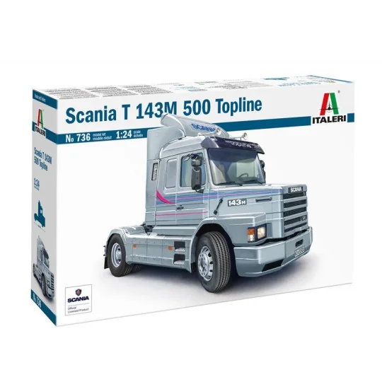 Scania T 143M 500 Topline 1/24 Italeri Truck Italeri I736 - 2 I736-Scania T 143M 500 Topline 1/24 Italeri Truck - I736