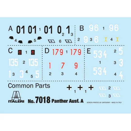 I7018-Panther tank Ausf.A 1/72 Italeri