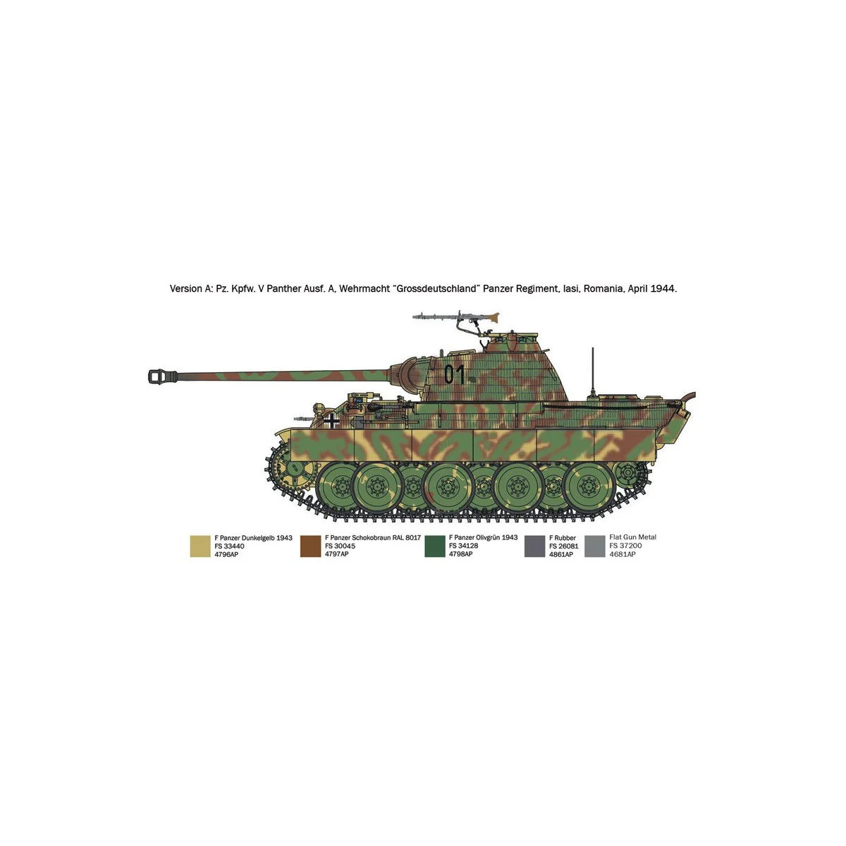 Char Panther Ausf.A 1/72 Italeri Italeri I7018 - 4 Char Panther Ausf.A 1/72 Italeri Italeri I7018 - 4