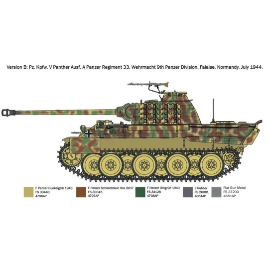 Char Panther Ausf.A 1/72 Italeri Italeri I7018 - 5 I7018-Char Panther Ausf.A 1/72 Italeri - I7018
