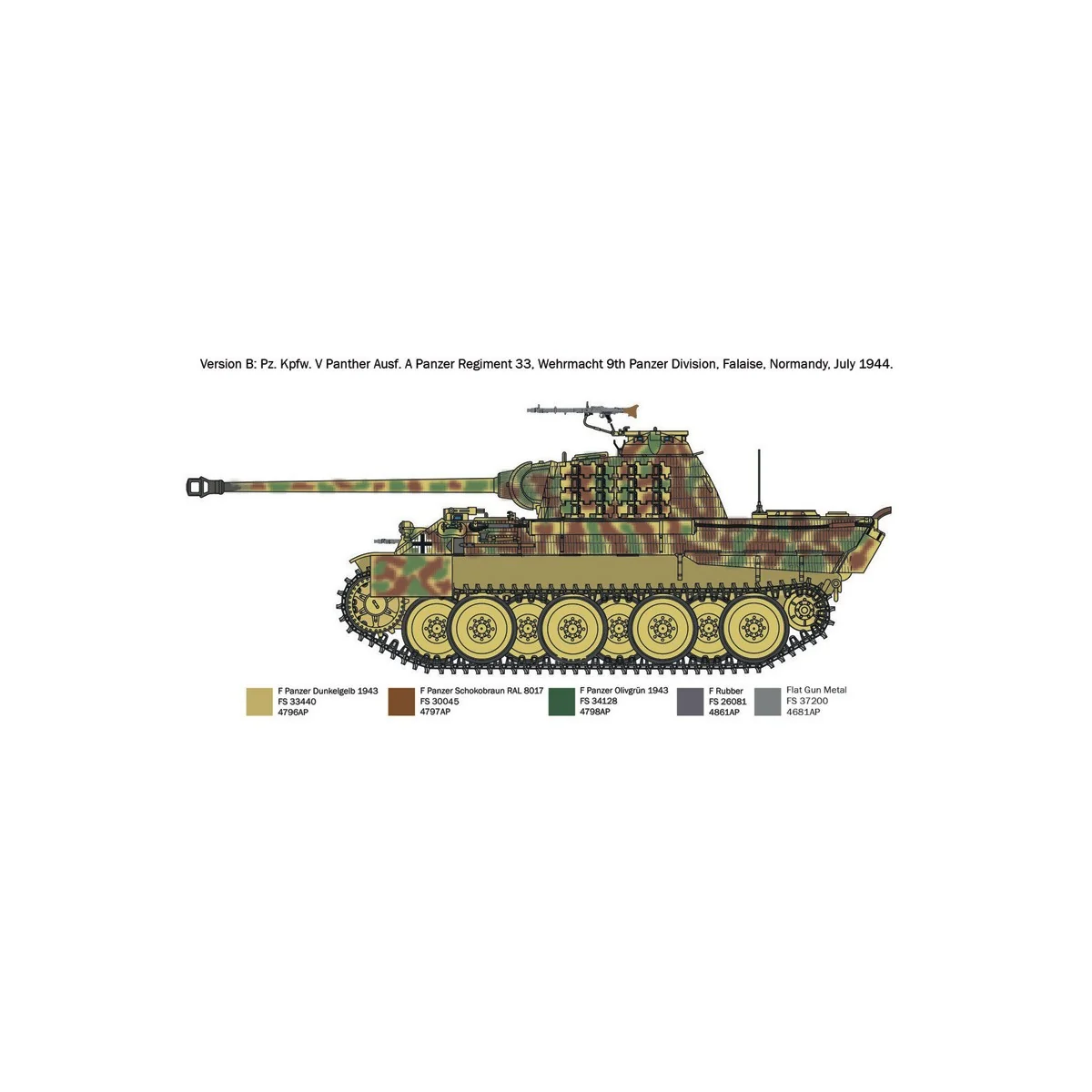 Char Panther Ausf.A 1/72 Italeri Italeri I7018 - 5 Char Panther Ausf.A 1/72 Italeri Italeri I7018 - 5