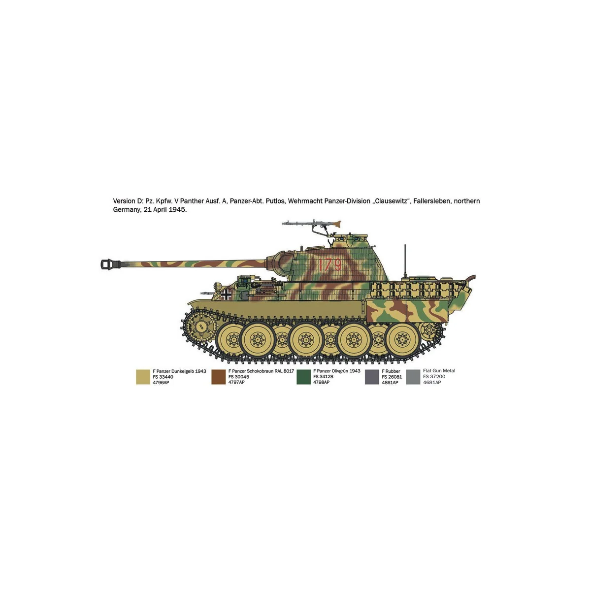 Panther tank Ausf.A 1/72 Italeri Italeri I7018 - 7