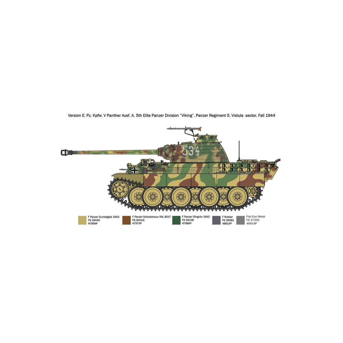 Char Panther Ausf.A 1/72 Italeri Italeri I7018 - 8 Char Panther Ausf.A 1/72 Italeri Italeri I7018 - 8