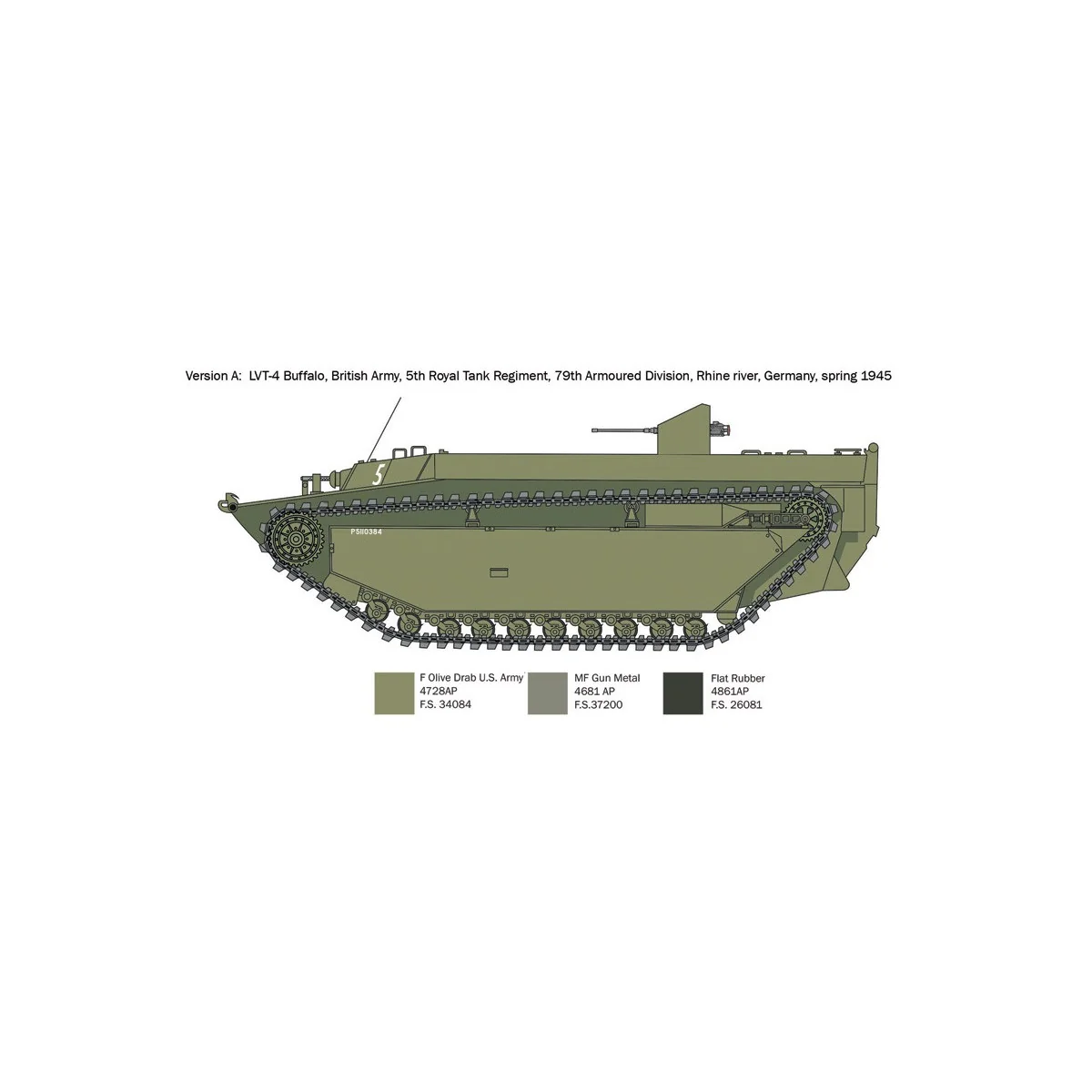 1/35 Italeri Water Buffalo LVT-4 Tank Italeri I6752 - 4