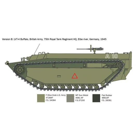 1/35 Italeri Water Buffalo LVT-4 Tank Italeri I6752 - 5 I6752-1/35 Italeri Water Buffalo LVT-4 Tank - I6752