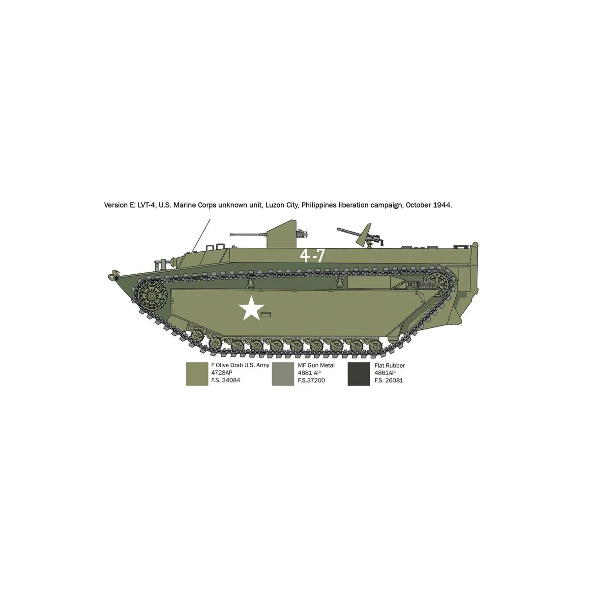 1/35 Italeri Water Buffalo LVT-4 Tank Italeri I6752 - 8 1/35 Italeri Water Buffalo LVT-4 Tank Italeri I6752 - 8