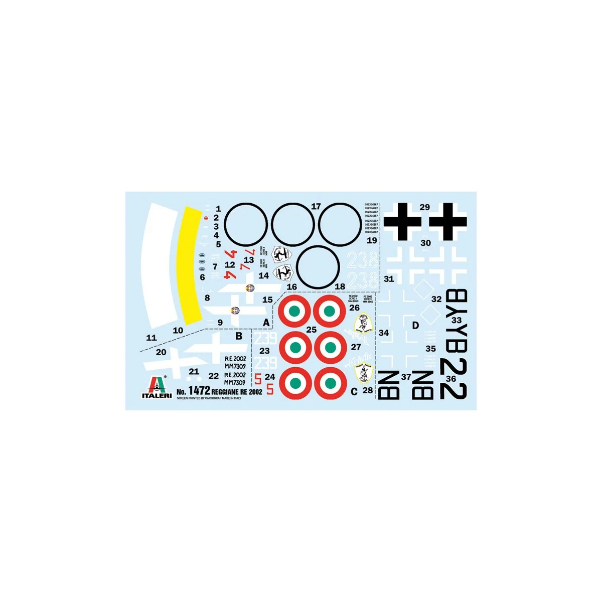 Avion Reggiane Re.2002 "Ariete" 1/72 Italeri Italeri I1472 - 3