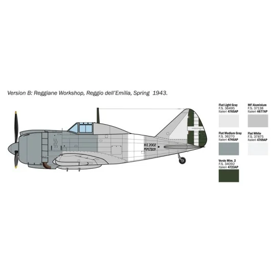 Aircraft Reggiane Re.2002 "Ariete" 1/72 Italeri Italeri I1472 - 5 I1472-Aircraft Reggiane Re.2002 "Ariete" 1/72 Italeri - I1472