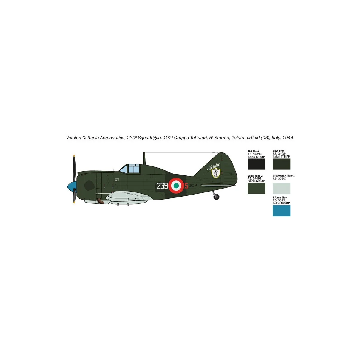 Aircraft Reggiane Re.2002 "Ariete" 1/72 Italeri Italeri I1472 - 6 Aircraft Reggiane Re.2002 "Ariete" 1/72 Italeri Italeri I1472 - 6