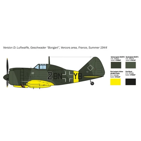 Aircraft Reggiane Re.2002 "Ariete" 1/72 Italeri Italeri I1472 - 7 I1472-Aircraft Reggiane Re.2002 "Ariete" 1/72 Italeri - I1472