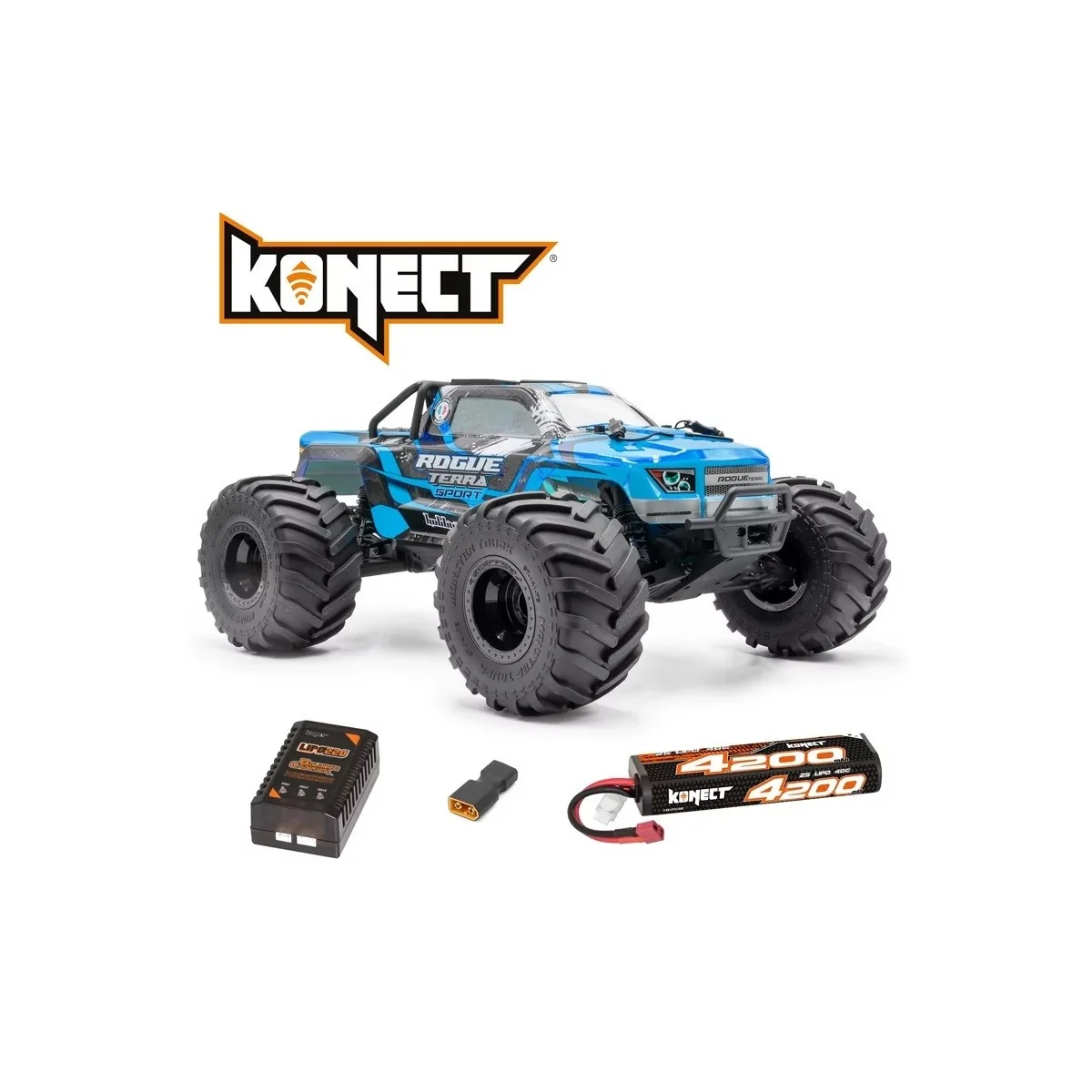 Monster Rogue Terra Sport Brushless 4x4 1/10 RTR Combo + HobbyTech Lipo/Charger Hobbytech 1.ROGT.SP.XX-PACK - 1