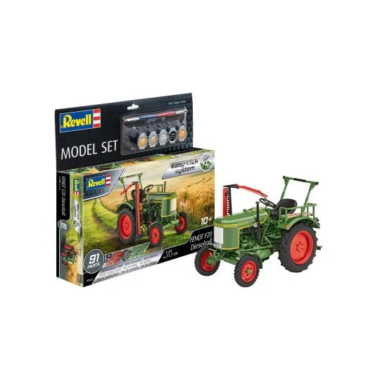 67822-Tracteur Fendt F20 Dieselross 1/24 easy-click + peintures Revell - 67822