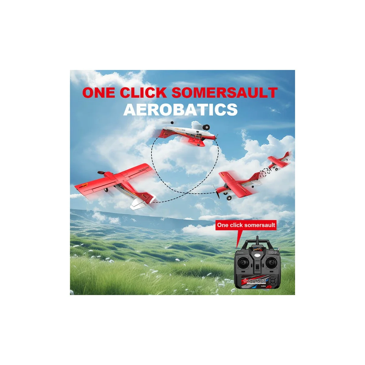 Avion Maule 4CH 512mm avec stabilisateur de vol RTF Mode 2 Kootai Volantex A560X-M2 - 6