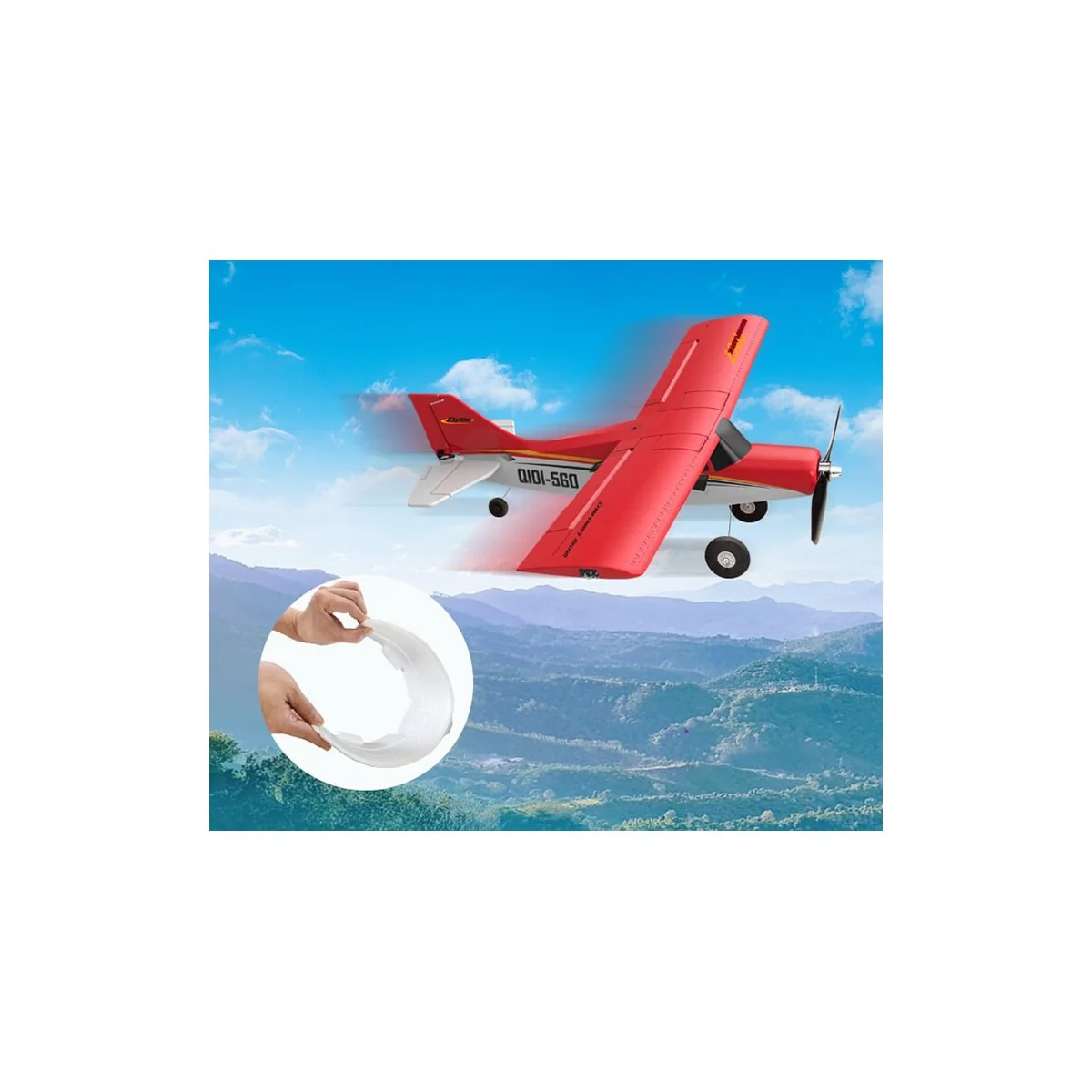 Maule 4CH 512mm Airplane with RTF Mode 2 Kootai Flight Stabilizer Volantex A560X-M2 - 8