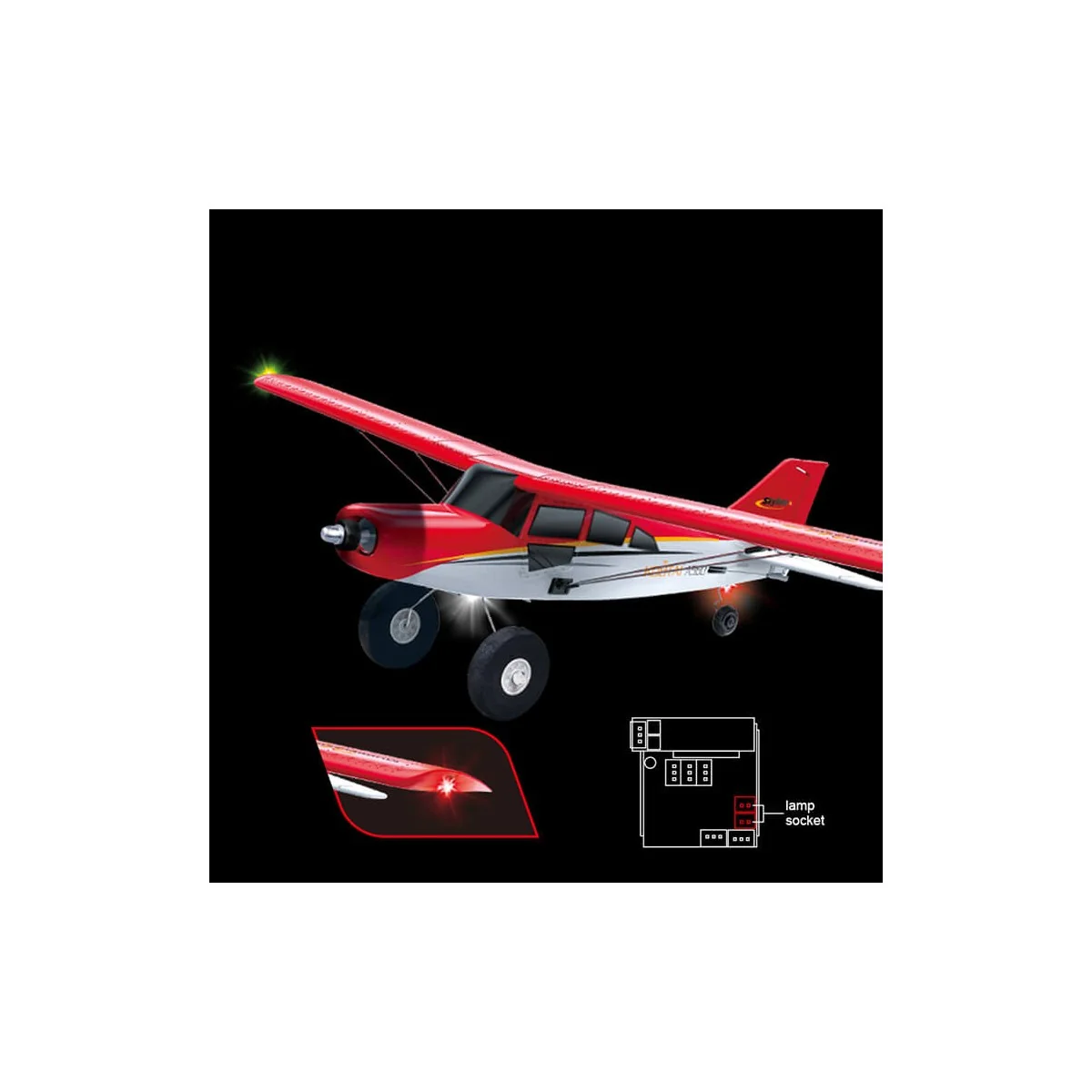 Maule 4CH 512mm Airplane with RTF Mode 2 Kootai Flight Stabilizer Volantex A560X-M2 - 9