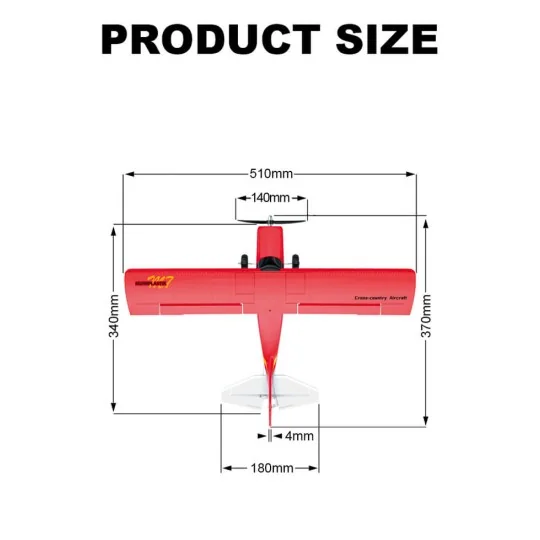 A560X-M2-Maule 4CH 512mm Airplane with RTF Mode 2 Kootai Flight Stabilizer - A560X-M2