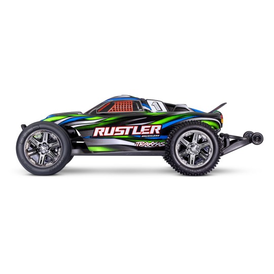 TRX-37354-4-Rustler BL-2S Clipless 4x2 Orange 1/10 RTR Traxxas - TRX-37354-4