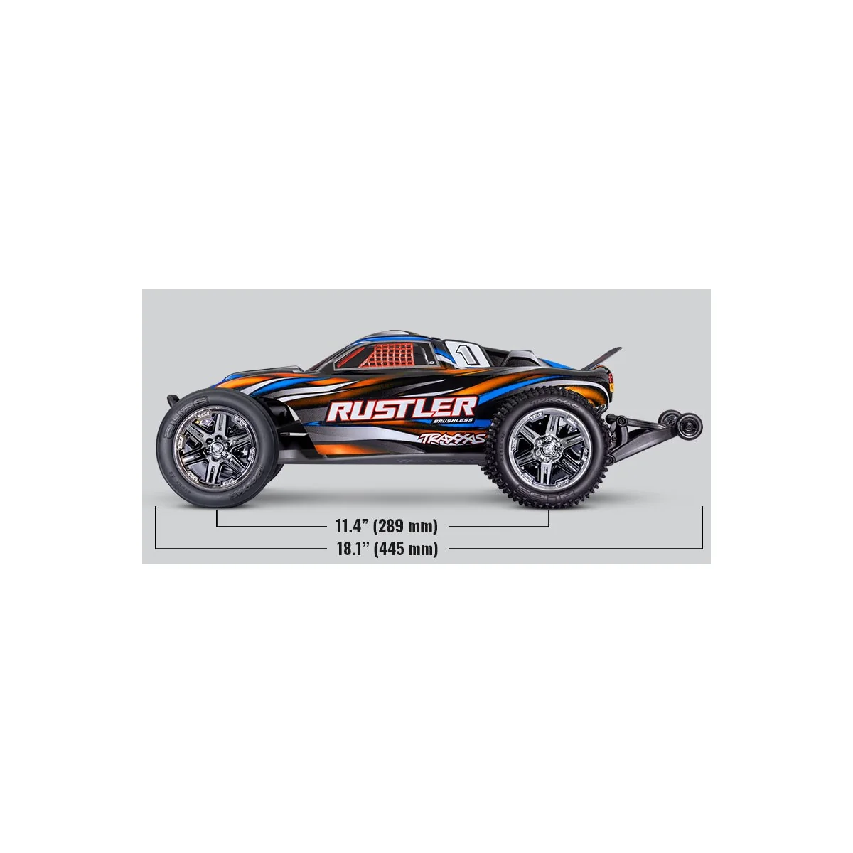 Rustler BL-2S Clipless 4x2 Orange 1/10 RTR Traxxas Traxxas TRX-37354-4 - 19 Rustler BL-2S Clipless 4x2 Orange 1/10 RTR Traxxas Traxxas TRX-37354-4 - 19