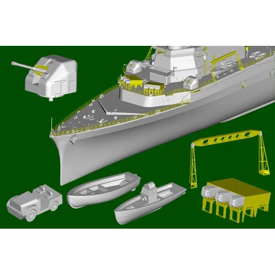 TR05635-Boat JEANNE D'ARC French helicopter carrier 2008 1/350 Trumpeter - TR05635