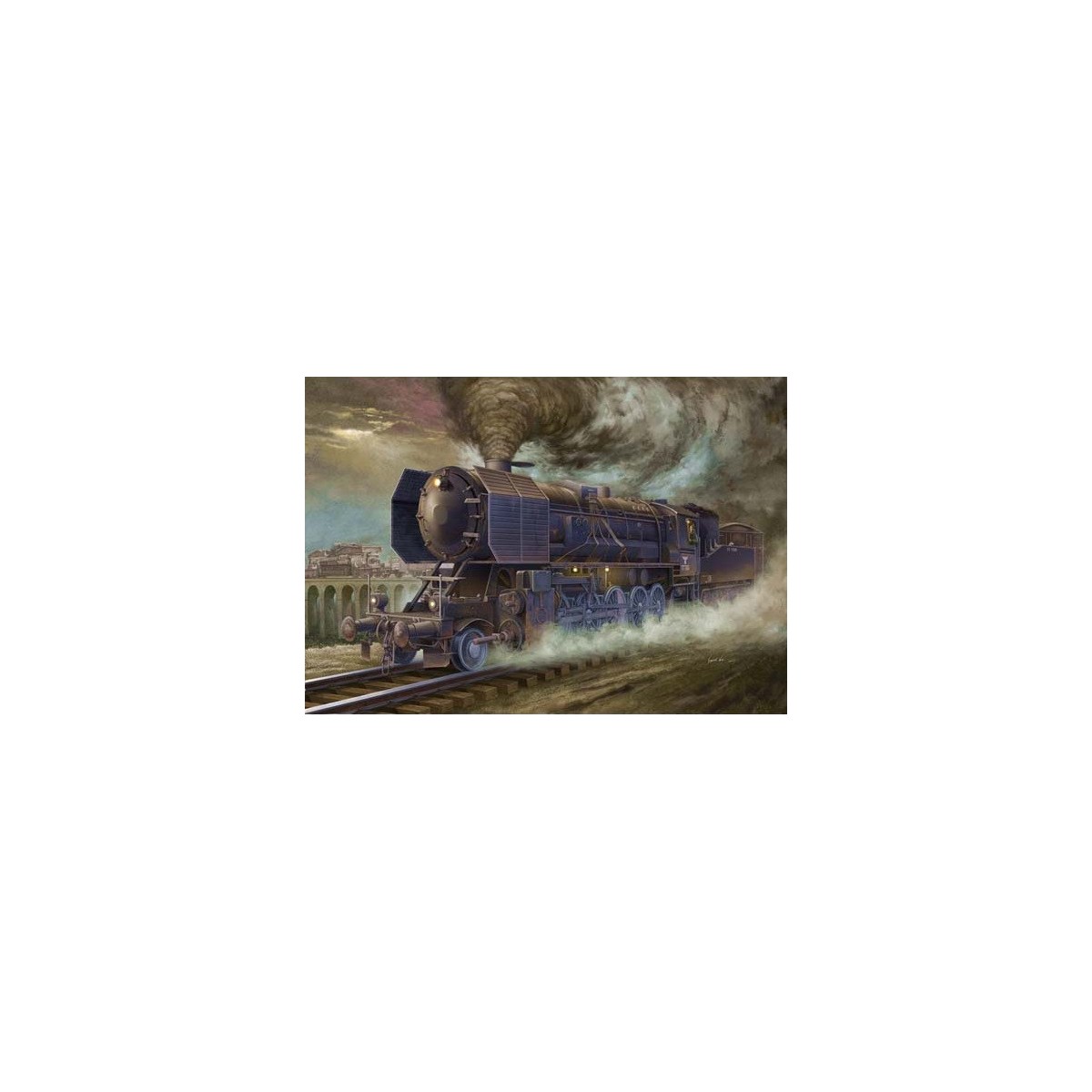 Kriegslokomotive BR52 locomotive with 1/35 Trumpeter tender Trumpeter TR00210 - 1 Kriegslokomotive BR52 locomotive with 1/35 Trumpeter tender Trumpeter TR00210 - 1