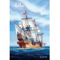 HEL-80829-Boat Golden Hind 1/96 Heller