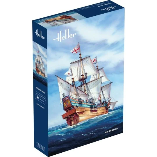 HEL-80829-Bateau Golden Hind 1/96 Heller