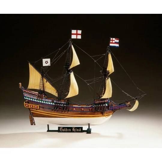 HEL-80829-Boat Golden Hind 1/96 Heller