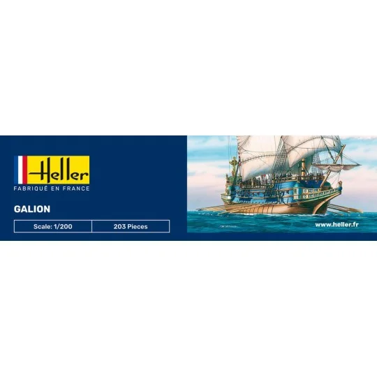 HEL-80835-Boat Galleon 1/200 Heller - HEL-80835