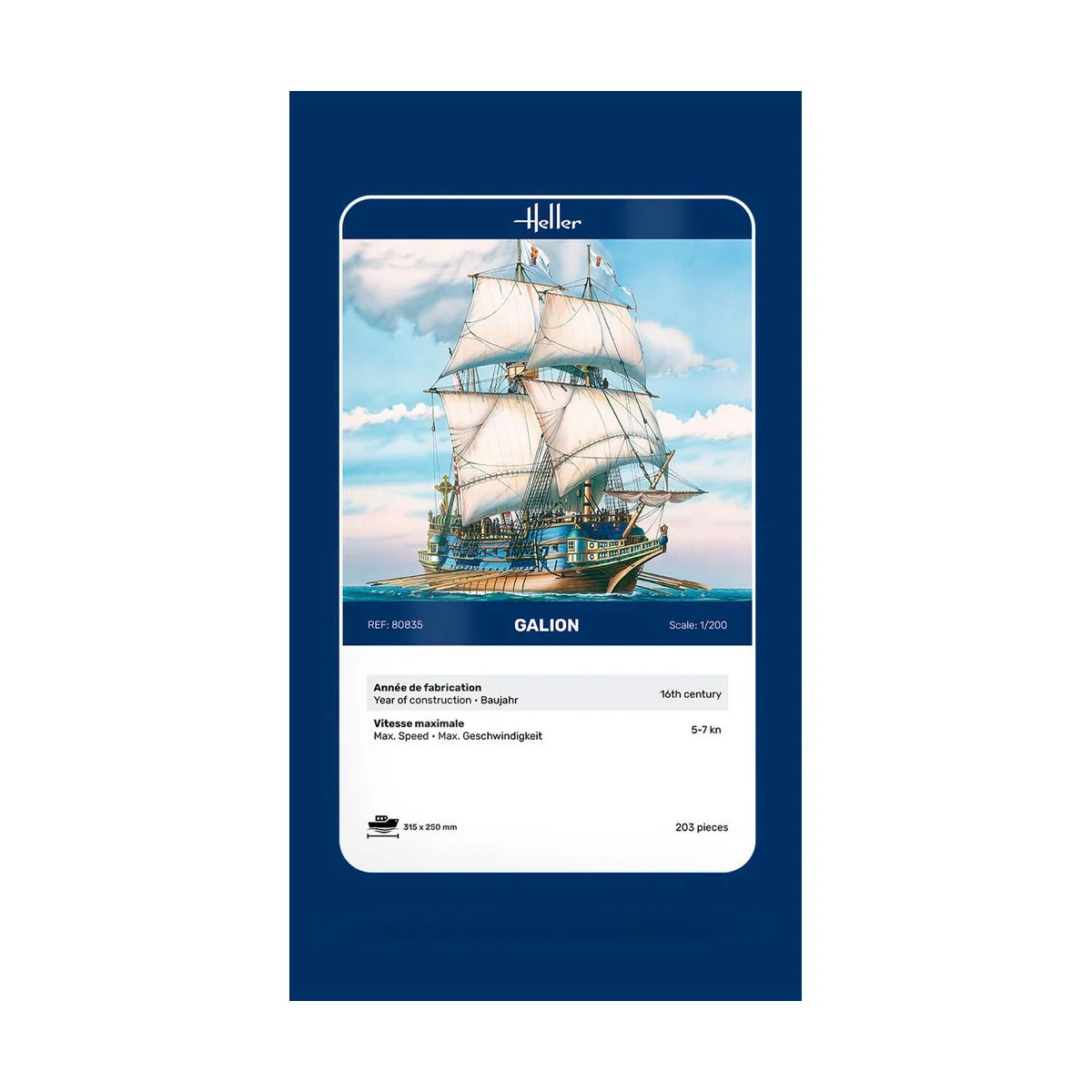 Boat Galleon 1/200 Heller Heller HEL-80835 - 6
