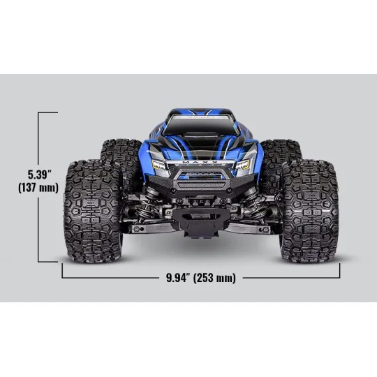 TRX-107154-1-Mini MAXX BL-2S 4WD 1/16 2.4Ghz + Traxxas battery / charger - TRX-107154-1