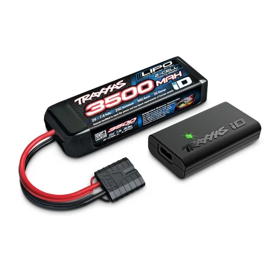 TRX-107154-1-Mini MAXX BL-2S 4WD 1/16 2.4Ghz + Traxxas battery / charger - TRX-107154-1