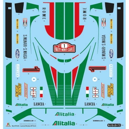 I4714-Lancia Stratos HF Gr.4 M.Carlo 1/12 Italeri