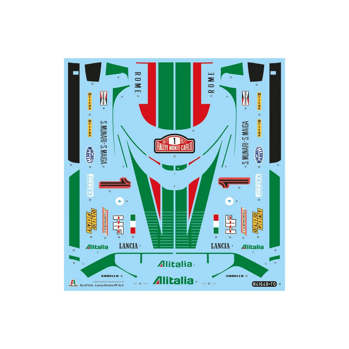 Lancia Stratos HF Gr.4 M.Carlo 1/12 Italeri Italeri I4714 - 3