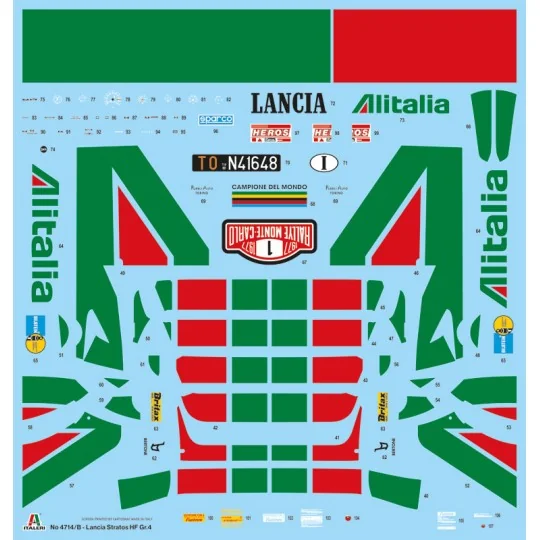 I4714-Lancia Stratos HF Gr.4 M.Carlo 1/12 Italeri - I4714