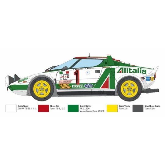 I4714-Lancia Stratos HF Gr.4 M.Carlo 1/12 Italeri - I4714
