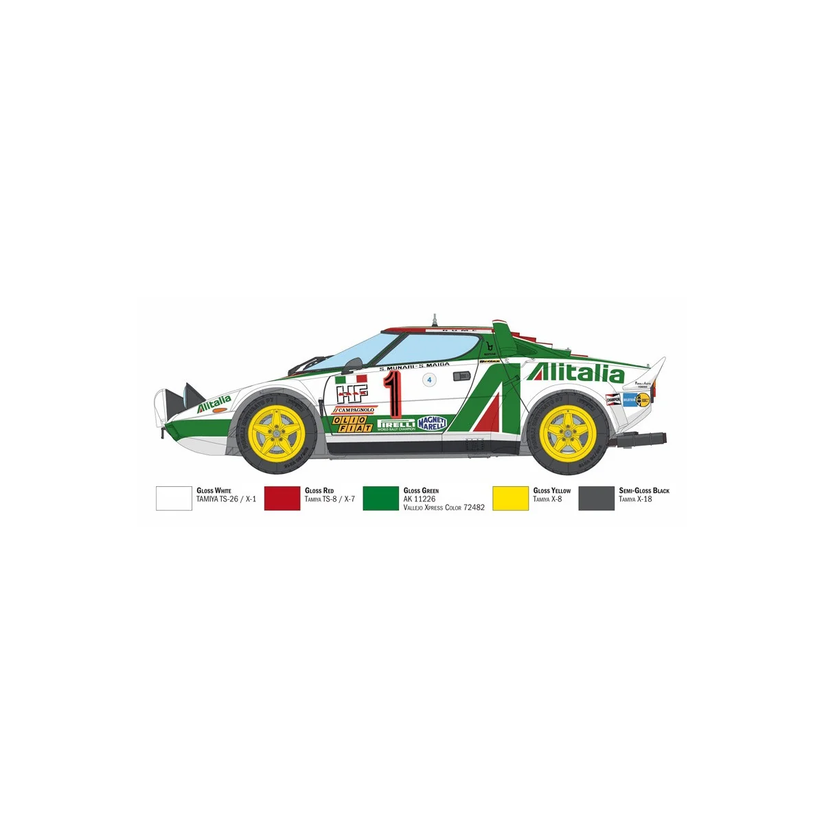 Lancia Stratos HF Gr.4 M.Carlo 1/12 Italeri Italeri I4714 - 5 Lancia Stratos HF Gr.4 M.Carlo 1/12 Italeri Italeri I4714 - 5