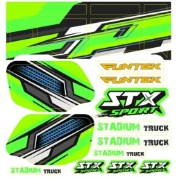 STX Sport Funtek Green Sticker Sheet Funtek FTK-21063 - 1