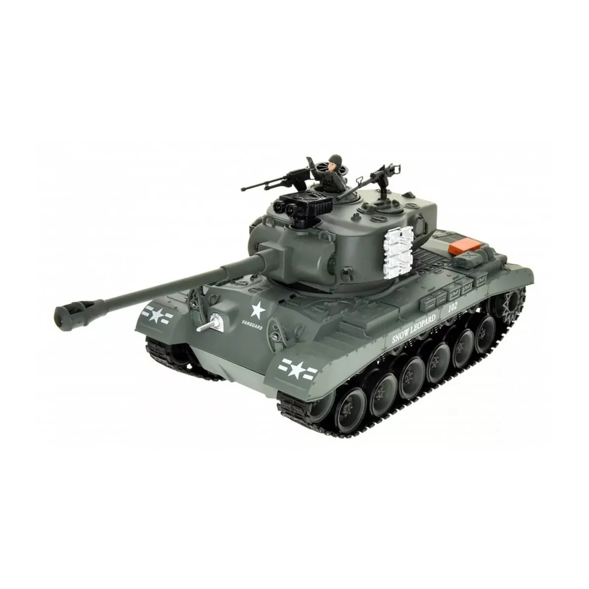 RC Tank USA M26 Pershing "Snow Leopard" Green 1/18 RTR Brother Tank BT-814 - 2 RC Tank USA M26 Pershing "Snow Leopard" Green 1/18 RTR Brother Tank BT-814 - 2
