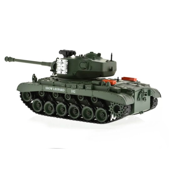 BT-814-Char RC USA M26 Pershing "Snow Leopard" Vert 1/18 RTR Brother Tank