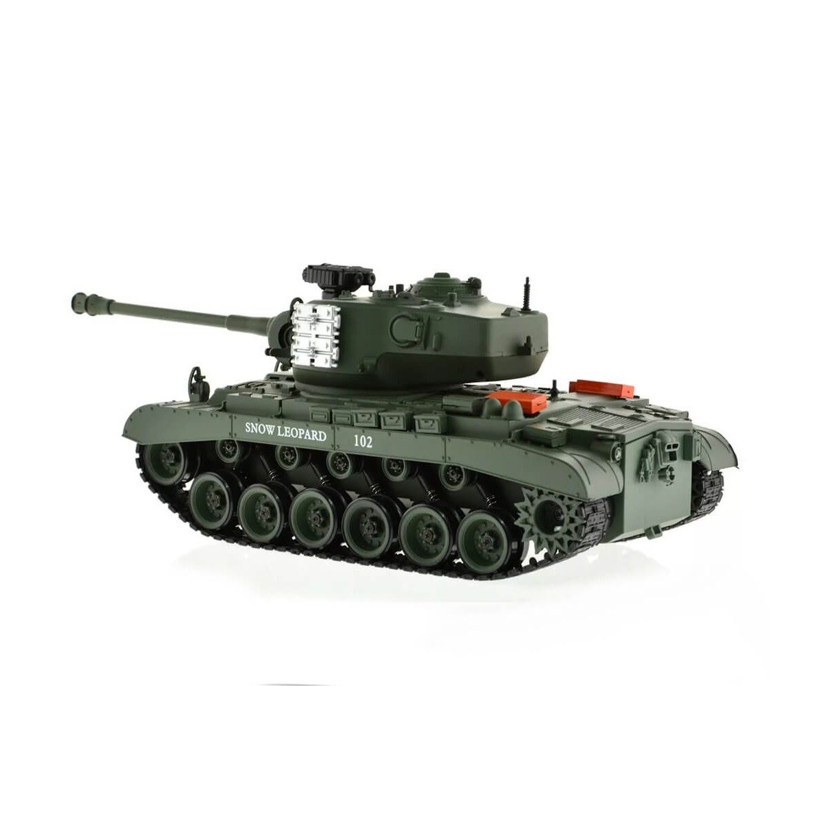 Char RC USA M26 Pershing "Snow Leopard" Vert 1/18 RTR Brother Tank  BT-814 - 5