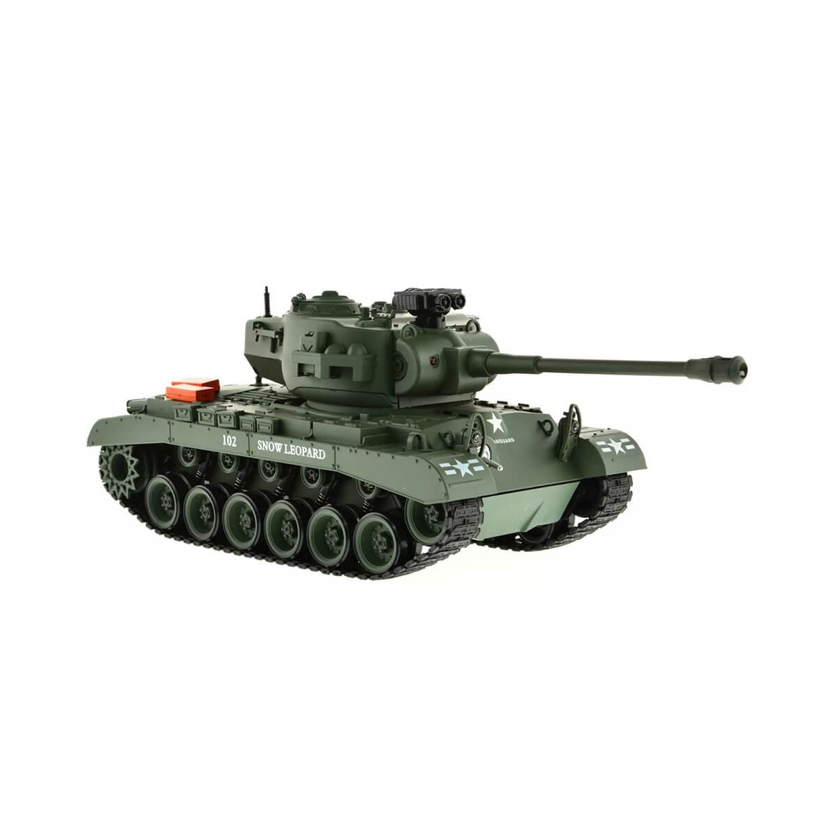 Char RC USA M26 Pershing "Snow Leopard" Vert 1/18 RTR Brother Tank  BT-814 - 6