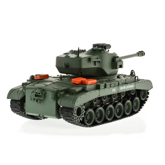 BT-814-Char RC USA M26 Pershing "Snow Leopard" Vert 1/18 RTR Brother Tank - BT-814