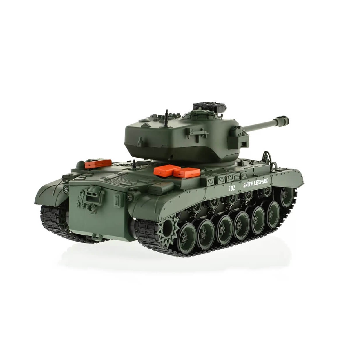 Char RC USA M26 Pershing "Snow Leopard" Vert 1/18 RTR Brother Tank  BT-814 - 8