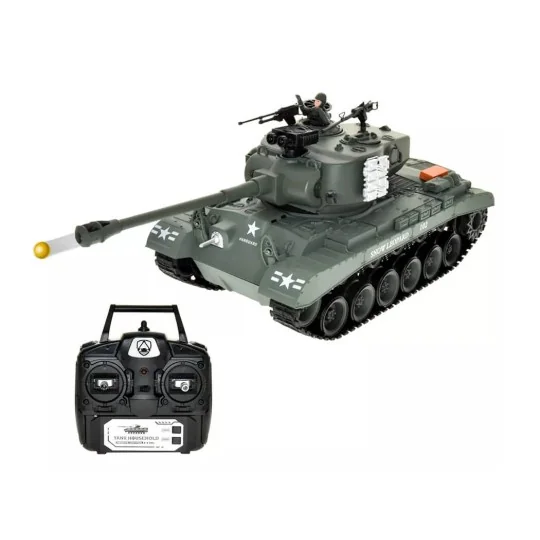 BT-814-Char RC USA M26 Pershing "Snow Leopard" Vert 1/18 RTR Brother Tank - BT-814