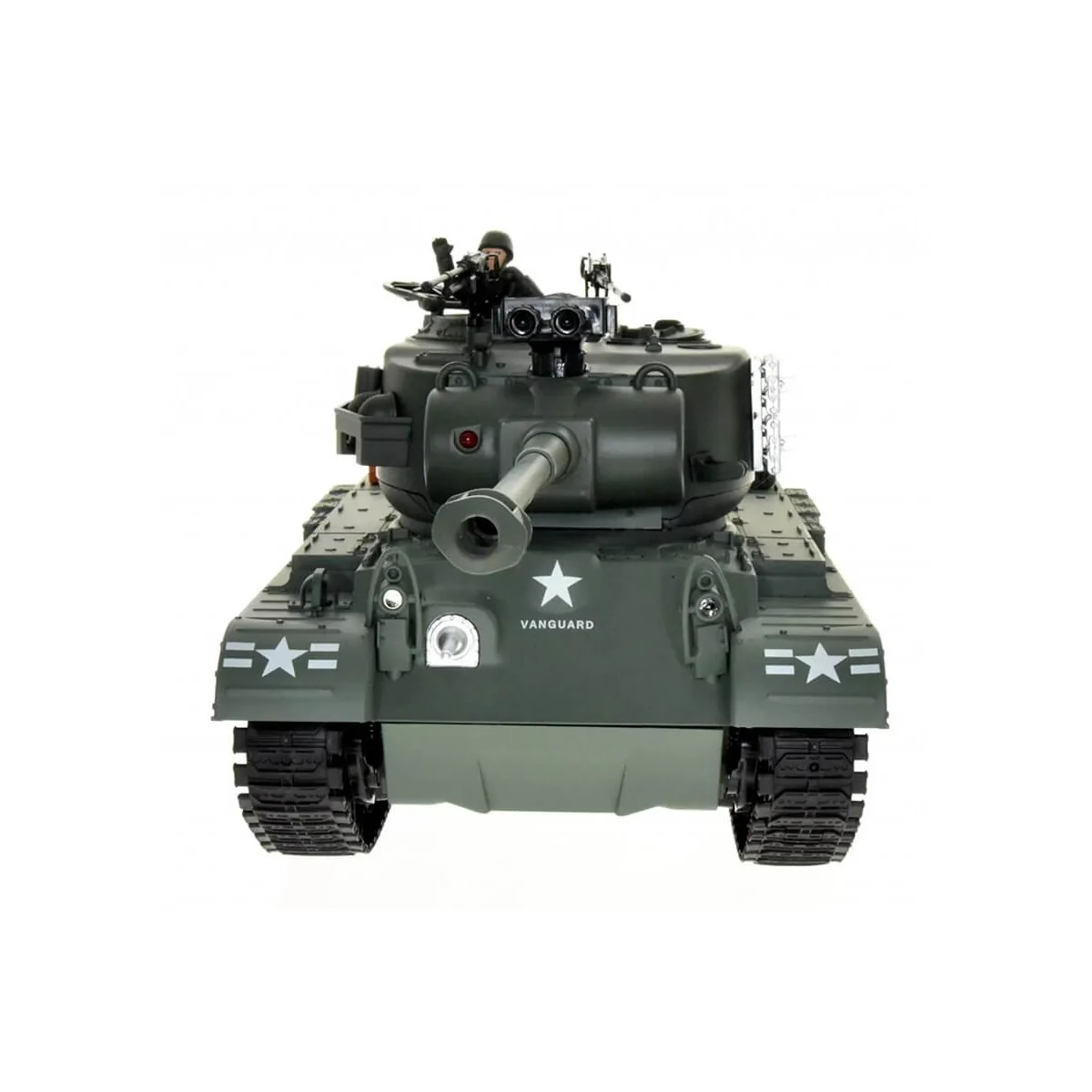 Char RC USA M26 Pershing "Snow Leopard" Vert 1/18 RTR Brother Tank BT-814 - 9