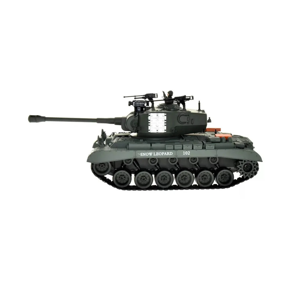 Char RC USA M26 Pershing "Snow Leopard" Vert 1/18 RTR Brother Tank BT-814 - 10