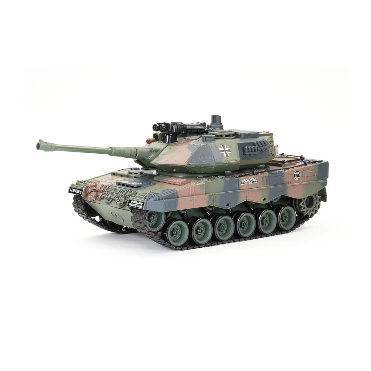 Char RC German Leopard 2 Camouflage 1/18 RTR Brother Tank BT-822 - 1